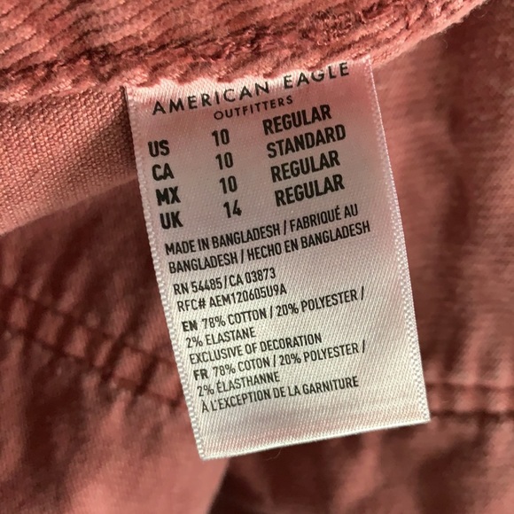 PINK COURDUROY SKIRT - Picture 8 of 8